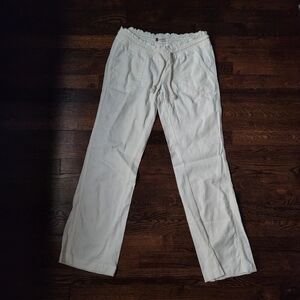 Whiten Linen Roxy Pants